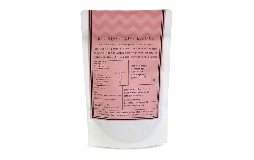 The Spicery Saffron Chai Masala    Pack  50 grams